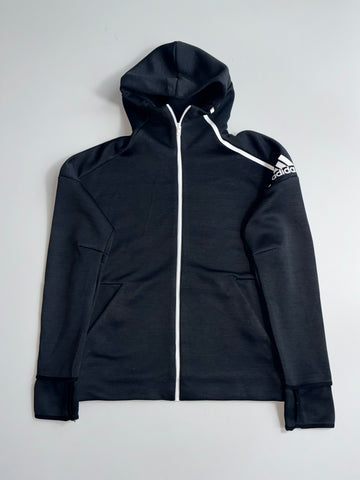 Adidas | Black Zip Hoodie Trim (M)