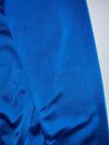 Adidas Three Stripe Full Zip Track Jacket | Royal Blue Black Athletic Training Top (M)