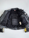 Vintage Shoei’s Original Pure Leather Paded Racing Jacket With Reflective Logo’s (M)