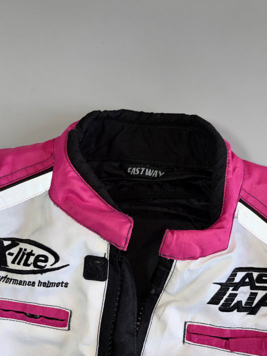 Fastway Vintage Racing Jacket Bridgestone X-Lite Castrol Patches Moto-Core (S)