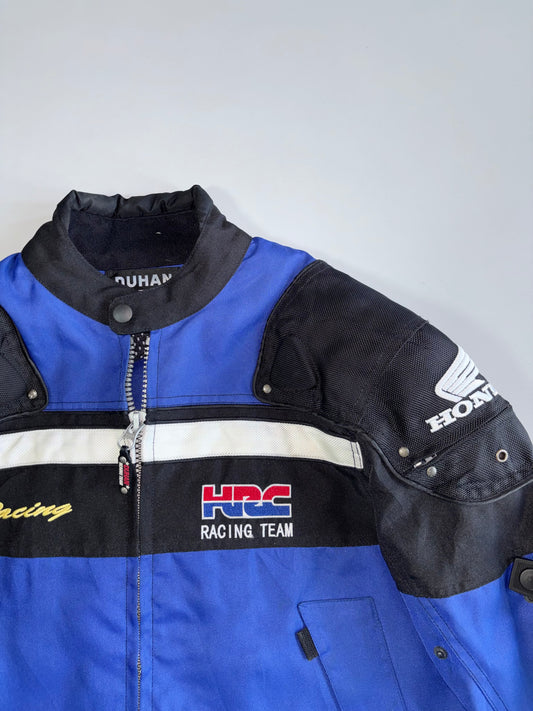 Duhan Honda HRC Racing Team Armored Textile Moto Jacket (Paded) (L)