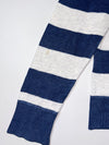 Tommy Hilfiger Navy Striped Linen Cotton Sweater – Crewneck, (M)