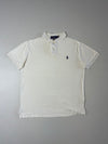 Polo Ralph Lauren White Custom Slim Fit Polo T-Shirt (M)