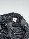 Vintage V By Very Black Quilted Leather Biker Jacket Women’s (M)