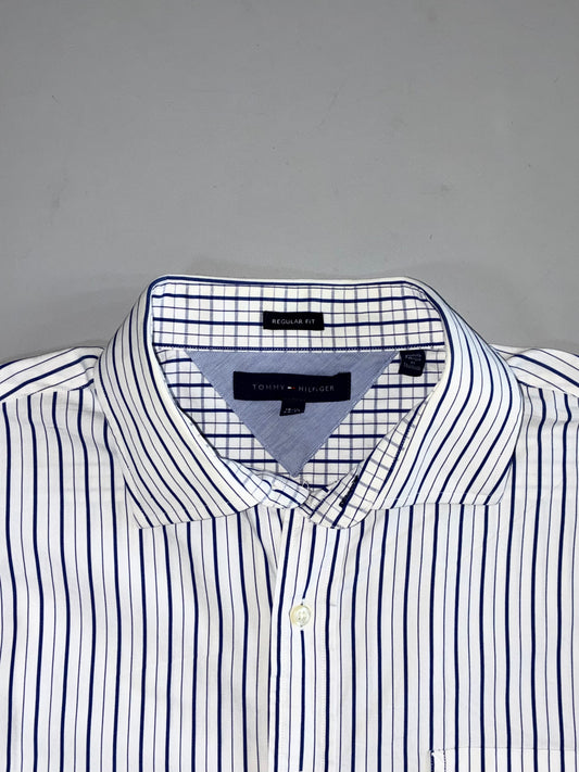 Tommy Hilfiger Multi-Stripe Dress Shirt (Xl)