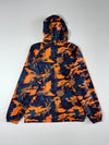 Superdry | Camo Print Hooded Windbreaker Orange Navy ((L)