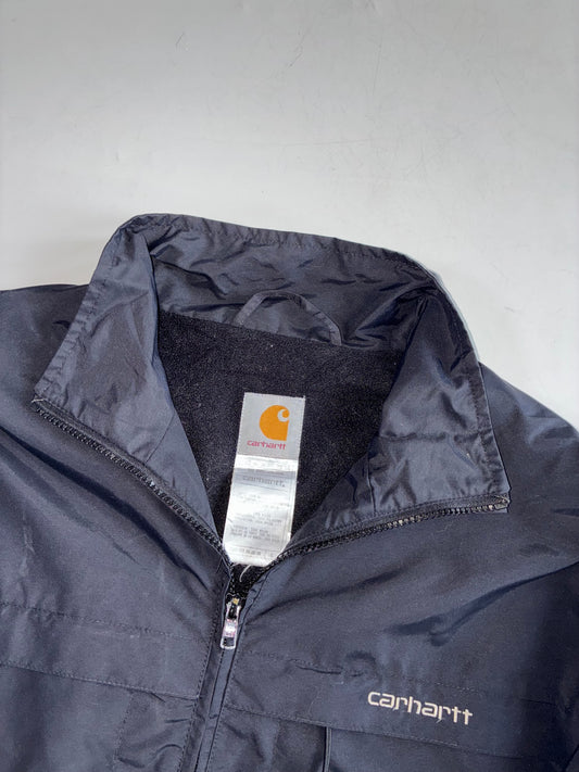 Carhartt Black Fleece-Lined Nylon Jacket(Xl/2Xl)