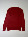Tommy Hilfiger Maroon Washable Wool Crewneck Sweater (L)