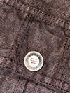 Jeep Washed Brown Utility Jacket – Ribbed Collar, Flap Pockets (L)