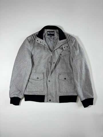 Bés Carol Wool-Blend Bomber Jacket – Grey (L)