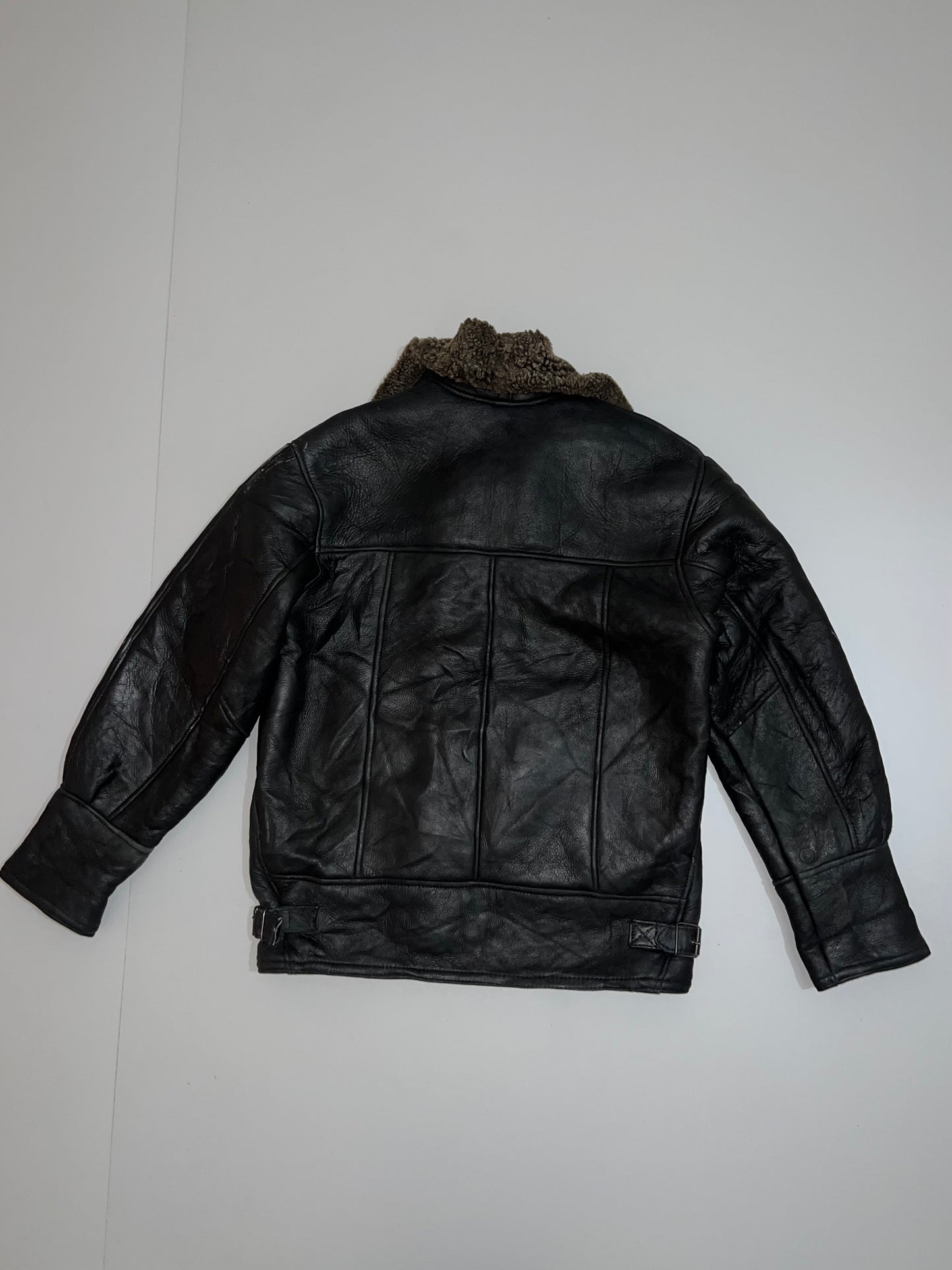ZSuper Rare Leather Jacket | Fur inside (L)