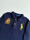 Ralph Lauren | Navy Big Pony Gold Crest Long Sleeve Polo | woman’s (XS)