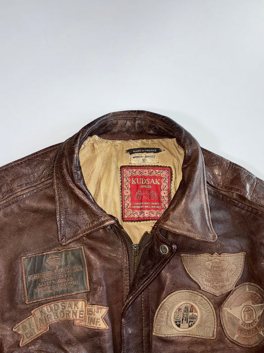 Kudsak Premium Original Heavy Leather Jacket (XL)