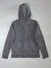 Roots Canada Zip-Up Hoodie – Grey, beaver patch + printed logo, (S)