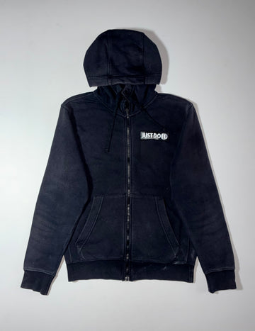 Nike | Black “Just Do It” Zip Hoodie (M)