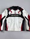 Speed-R Leather Racing Jacket genuine leather moto jacket, perforated chest panel (M)