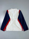 Adidas Track Jacket White Navy Red Colorblock Full Zip (M)