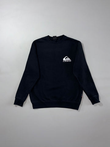 Quiksilver Classic Logo Black Crewneck Sweatshirt (M)