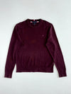 Tommy Hilfiger Pima Cotton Cashmere Crewneck Sweater – Burgundy (L)