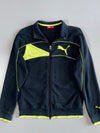 Puma Black & Neon Yellow Track Jacket Full Zip Sports Jacket (XS)