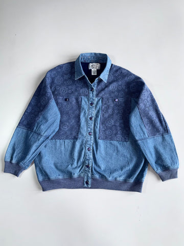 Vintage Blast Blues Premium Embossed Jacket(M)