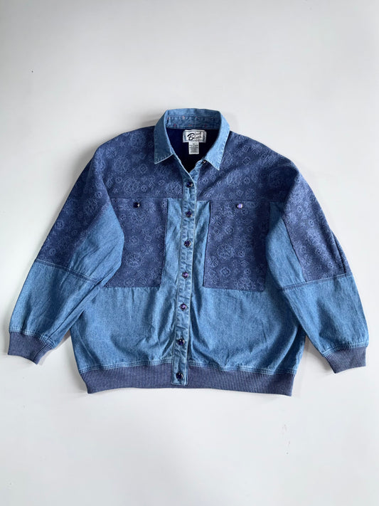 Vintage Blast Blues Premium Embossed Jacket(M)