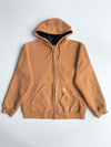 Carhartt Brown Thermal-Lined Active Zip Hoodie Jacket (XL)