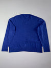 Tommy Hilfiger Cotton Silk V-Neck Sweater – Royal Blue (2XL/3XL)