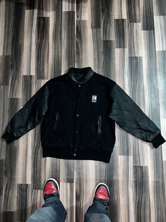 ZPremium Original Leather Sleeve Varsity Jackets (S/M)