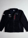 Puma | Black Sherpa Fleece Patch Zip-Up Jacket (S)