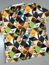 Tropical Patchwork Print Polo Shirt (2Xl)