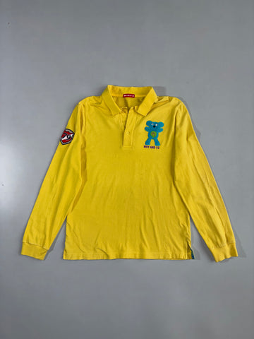 Why And 1/2 | Long Sleeve Polo | Yellow | 18 (Youth) (M)