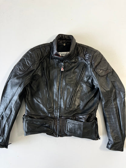 ZFirst Gear By Hein Gericle Original Pure Heavy Original Leather Riding Jacket (Ultra Rare) Padded (M)