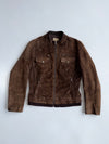 Tex Casual Brown Suede Leather Moto Jacket (Women’s (S)