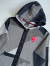 Nike Kyrie Grey Geometric Print Zip-Up Hoodie (S)