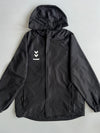 Hummel Black Hooded Lightweight Windbreaker Jacket (S)