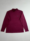 Adidas | Burgundy Mock Neck Long Sleeve Top (L)