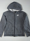 Nike Club Fleece Full Zip Hoodie – Heather Grey (S)