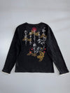 Big Train Osaka Japanese Kanji Long Sleeve T-Shirt | Black (M)