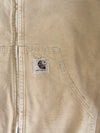 Vintage Carhartt Active Hooded Jacket With Embroidered Back Text L-30,C-63