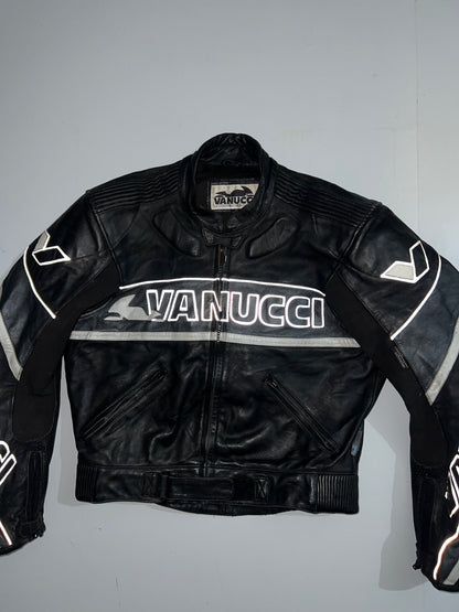 ZVanucci Original Leather Racing jacket (RARE) (PADDED) (S)