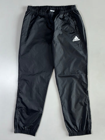 Adidas Black Nylon Track Pants Elastic (W:34|L:43)
