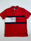 Tommy Hilfiger Flag Logo Red Polo Shirt (2Xl)
