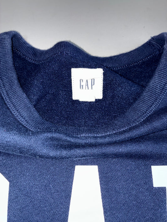 Gap | Logo Print Crewneck Sweatshirt | Navy Blue (L)