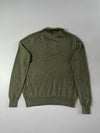 Polo Ralph Lauren Olive Green Quarter Zip Knit Sweater (M)