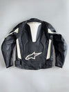 Alpinestars Perforated Star Logo Racing Leather Jacket Hump On Back (Paded)(S)