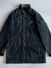 Nike Basketball Vintage Field Jacket Black Gold Swoosh (XL)