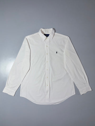 Polo Ralph Lauren White Oxford Button-Down Shirt – Custom Fit (L/XL)