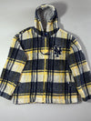 MLB New York Mets Plaid Sherpa Hooded Jacket (XL/2XL)