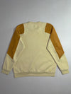 Adidas Pale Yellow & Mustard Colour-Block Crewneck Sweatshirt (XL)